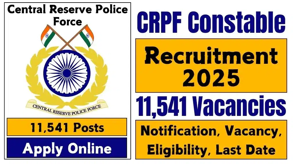 CRPF Constable Recruitment 2025