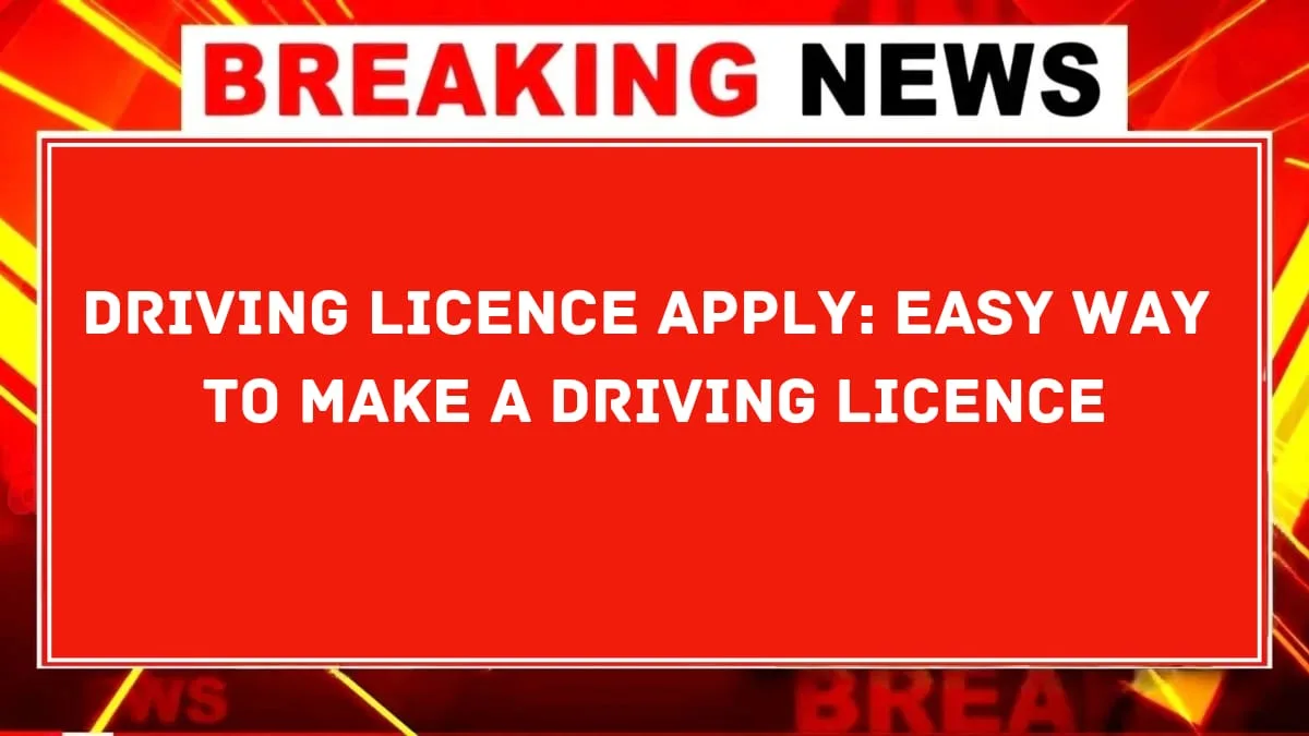 Driving Licence Apply