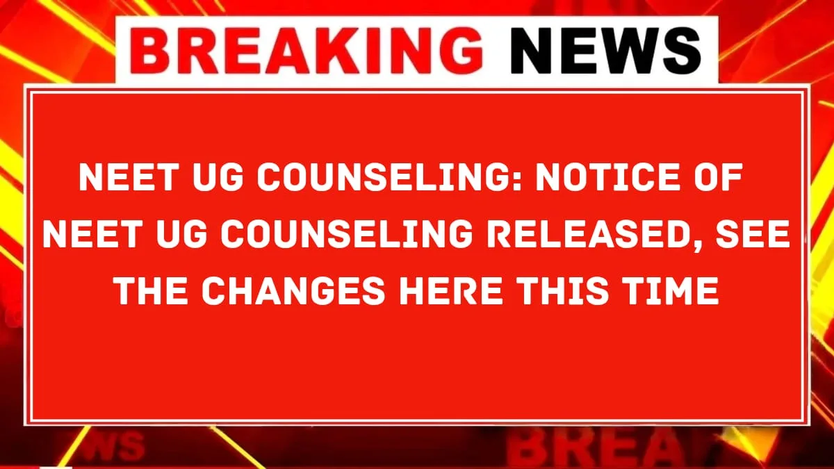 NEET UG Counseling